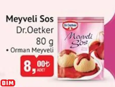 DR.OETKER  MEYVELİ SOS